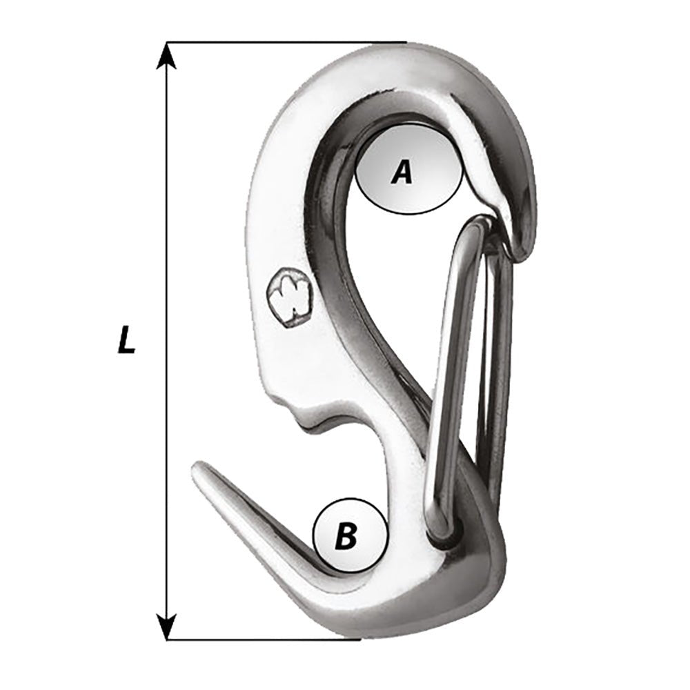 Wichard 5/16 Stainless Steel Sail Snap + [2490W] - Houseboatparts.com
