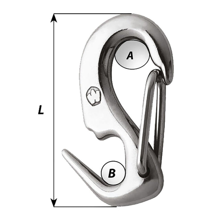 Wichard 5/16 Stainless Steel Sail Snap + [2490W] - Houseboatparts.com