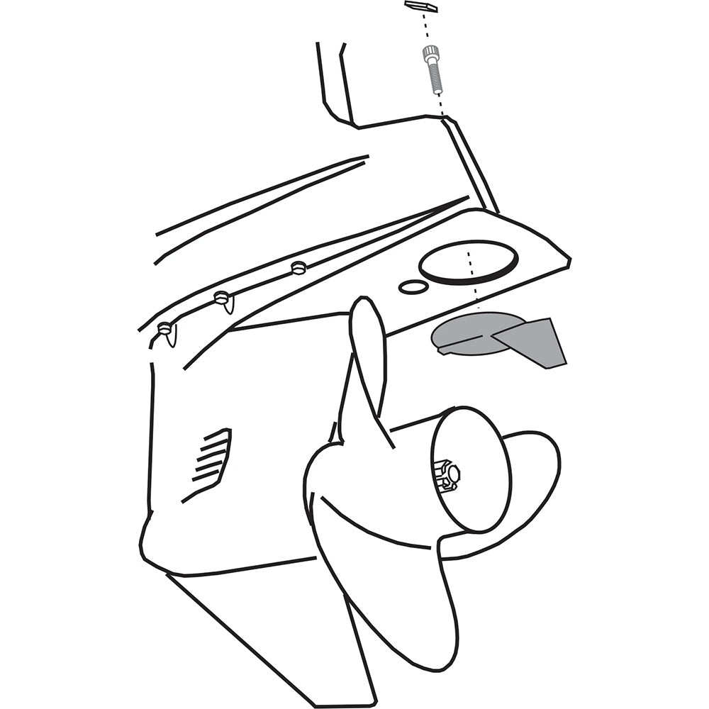 Performance Metals Yamaha Trim Tab Anode - 150 - 225 hp - Aluminum [00125A] - Houseboatparts.com