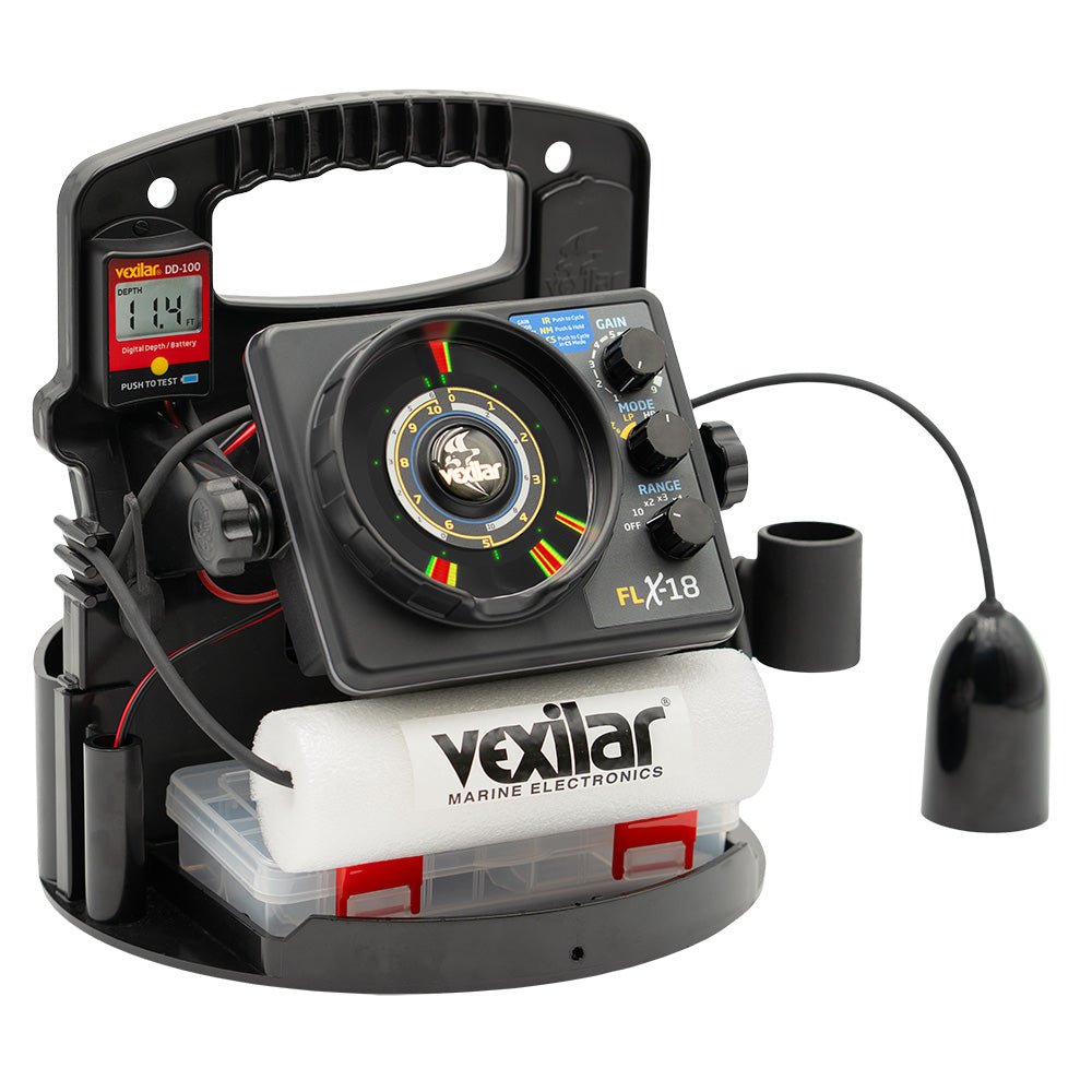 Vexilar FLX - 18 Pro Pack II Fishing System w/12 Degree Ice - Ducer DD - 100 [PPX1812] - Houseboatparts.com