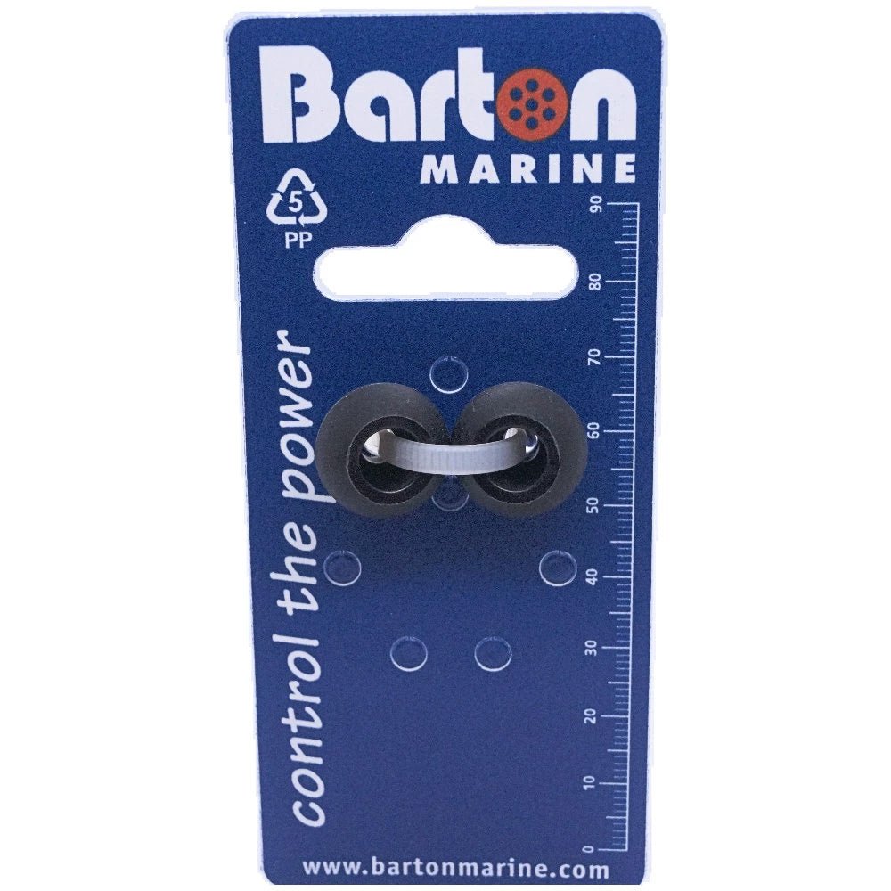 Barton 4mm Rope Stoppers - Black - Pair [42812] - Houseboatparts.com
