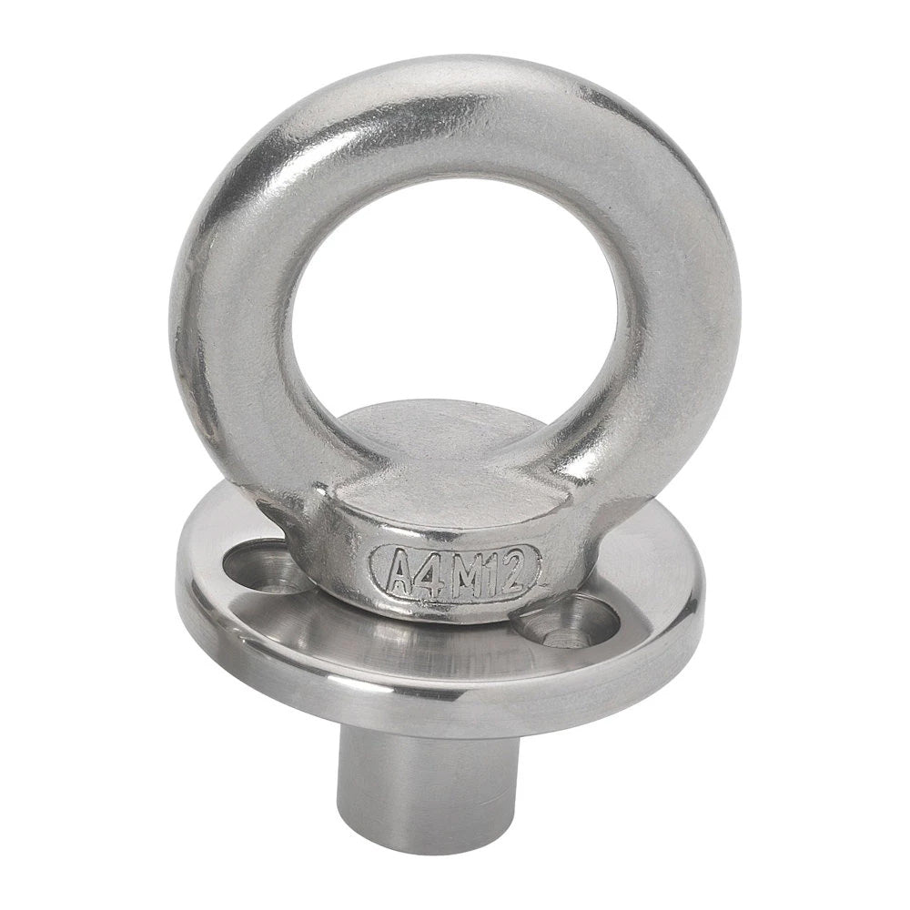 Barton Deck Plate w/Fixing Eye w/Blanking Plug - M12 Eye [60362] - Houseboatparts.com