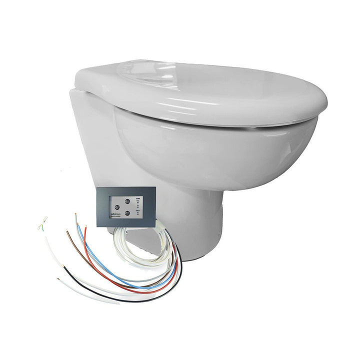 Albin Group Ultra Slim Premium Standard 12V Toilet [07 - 06 - 011] - Houseboatparts.com