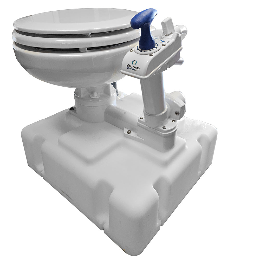 Albin Group Voyager Manual Toilet System w/Tank [07 - 06 - 015] - Houseboatparts.com