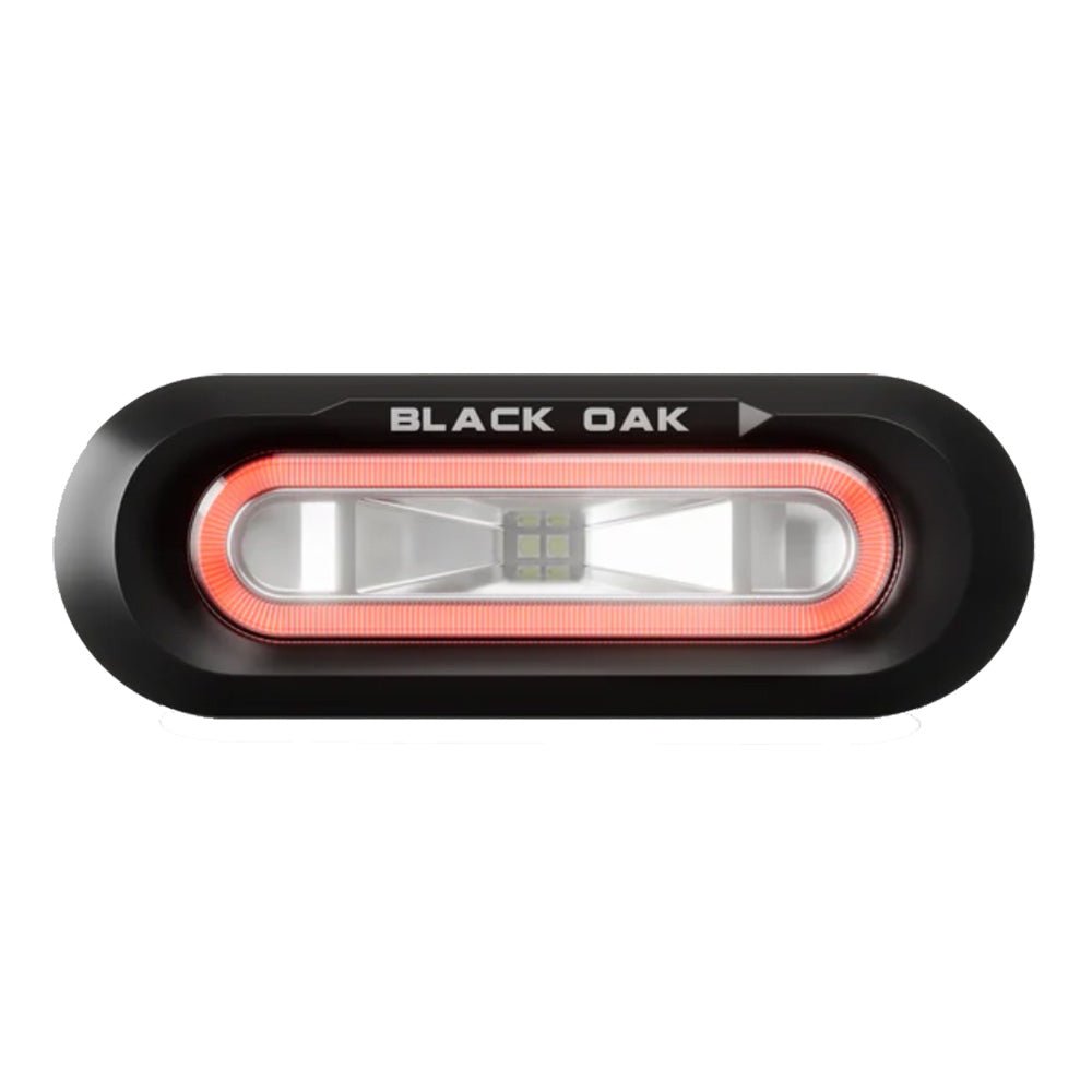 Black Oak Low Pro Flush - Black Housing - Red LED [LPS - FR] - Houseboatparts.com