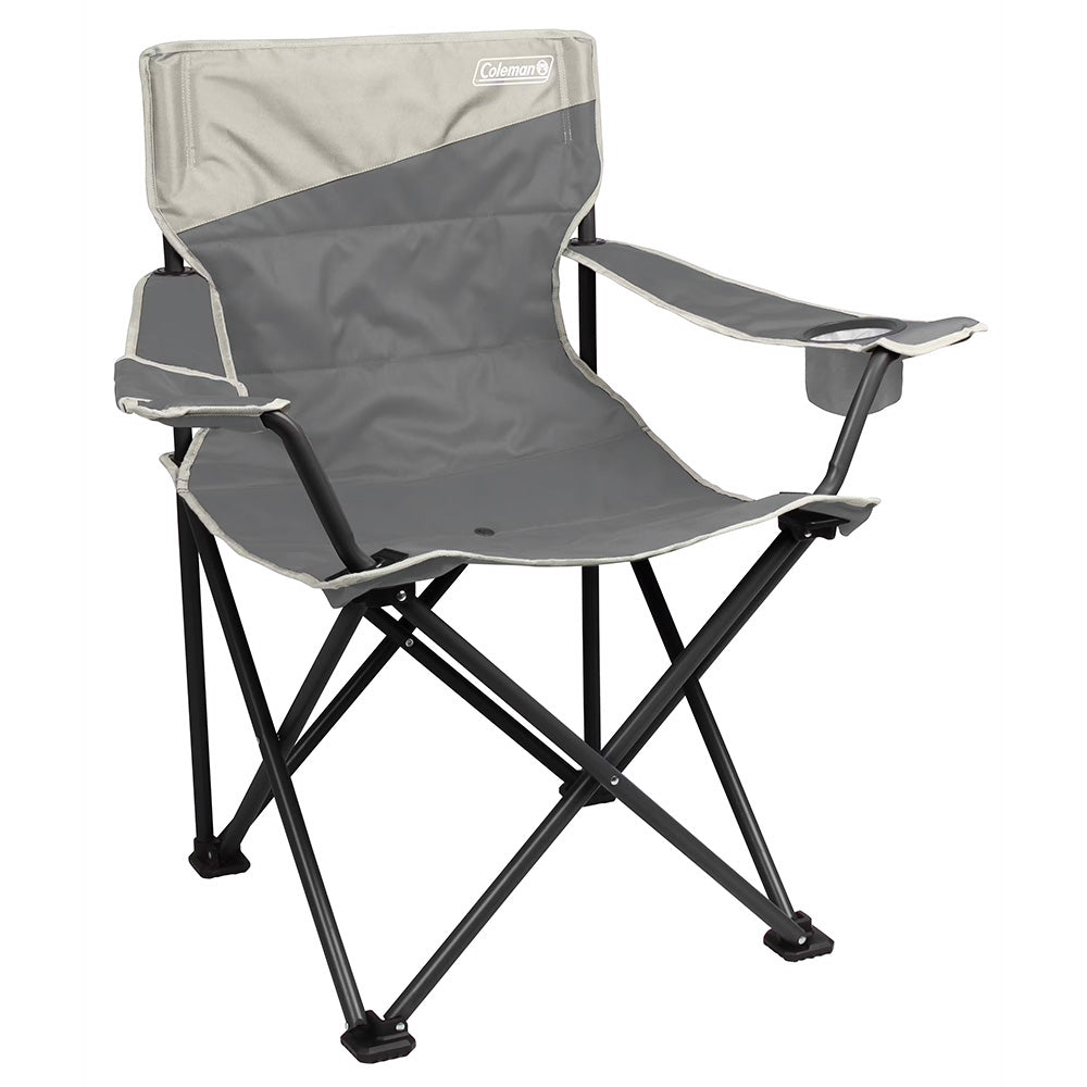 Coleman Big Tall Quad Camping Chair - Grey [2178363] - Houseboatparts.com