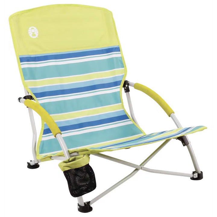 Coleman Utopia Breeze Beach Sling Chair - Yellow/Blue [2000019265] - Houseboatparts.com