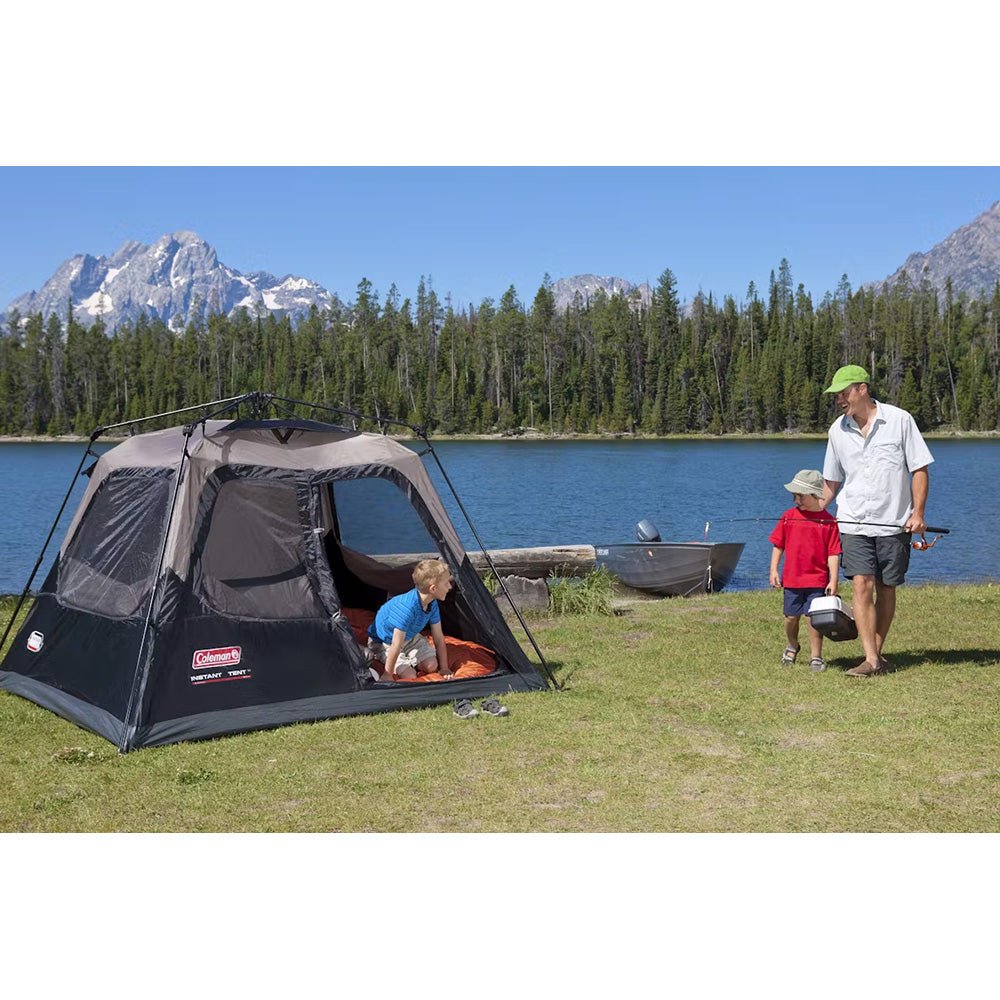 Coleman 4 - Person Cabin Camping Tent w/Instant Setup - Black [2206916] - Houseboatparts.com