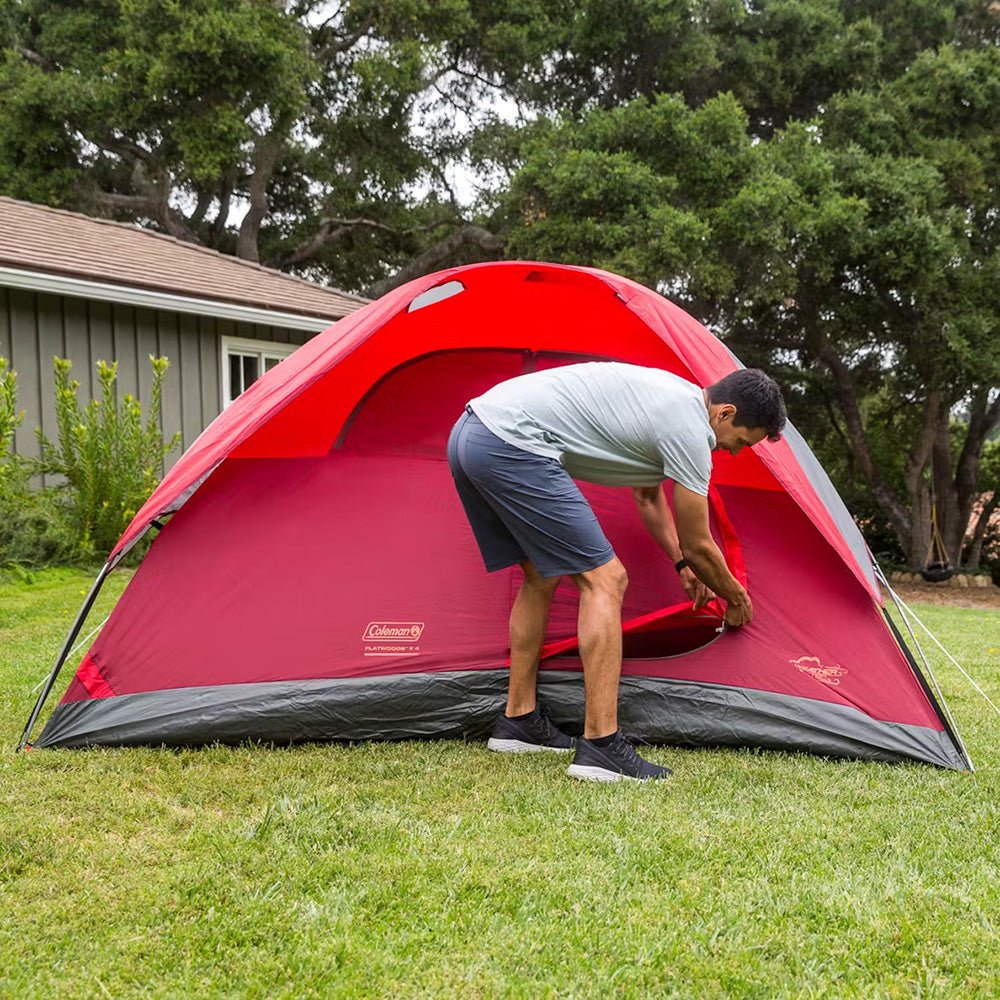 Coleman 6 - Person Flatwoods II Lightweight Dome Camping Tent - Red [2207385] - Houseboatparts.com
