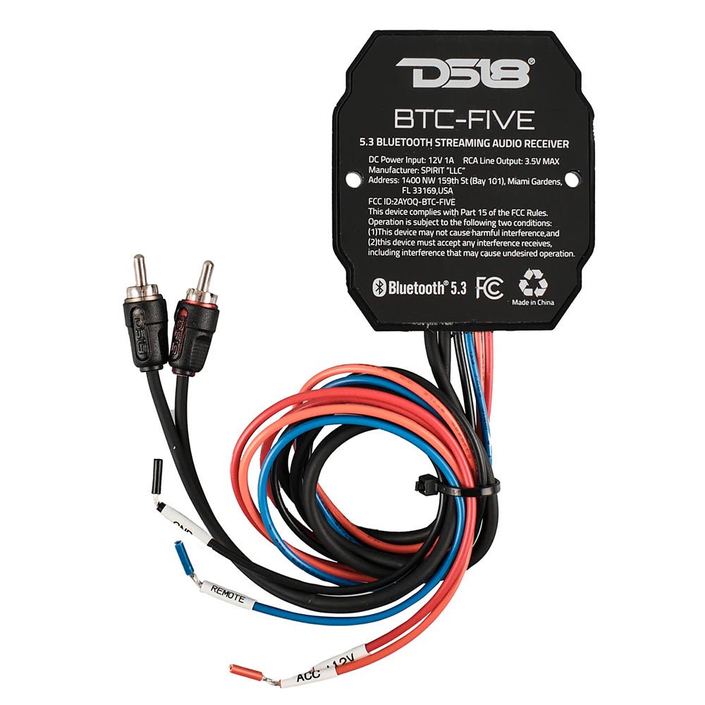 DS18 Universal Wireless Bluetooth 5.3 Audio Receiver [BTC - FIVE] - Houseboatparts.com