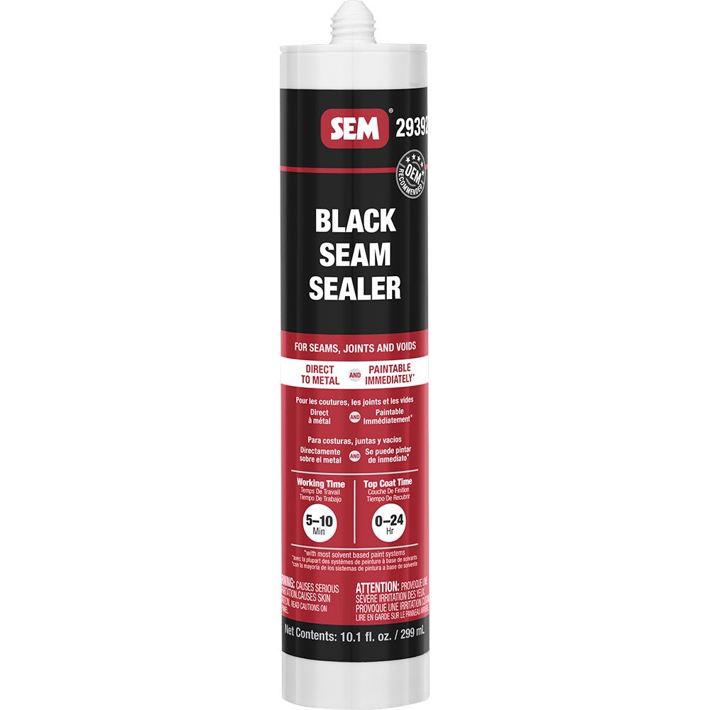 SEM 1K Seam Sealer - 10.1oz Tube - Black [29392] - Houseboatparts.com
