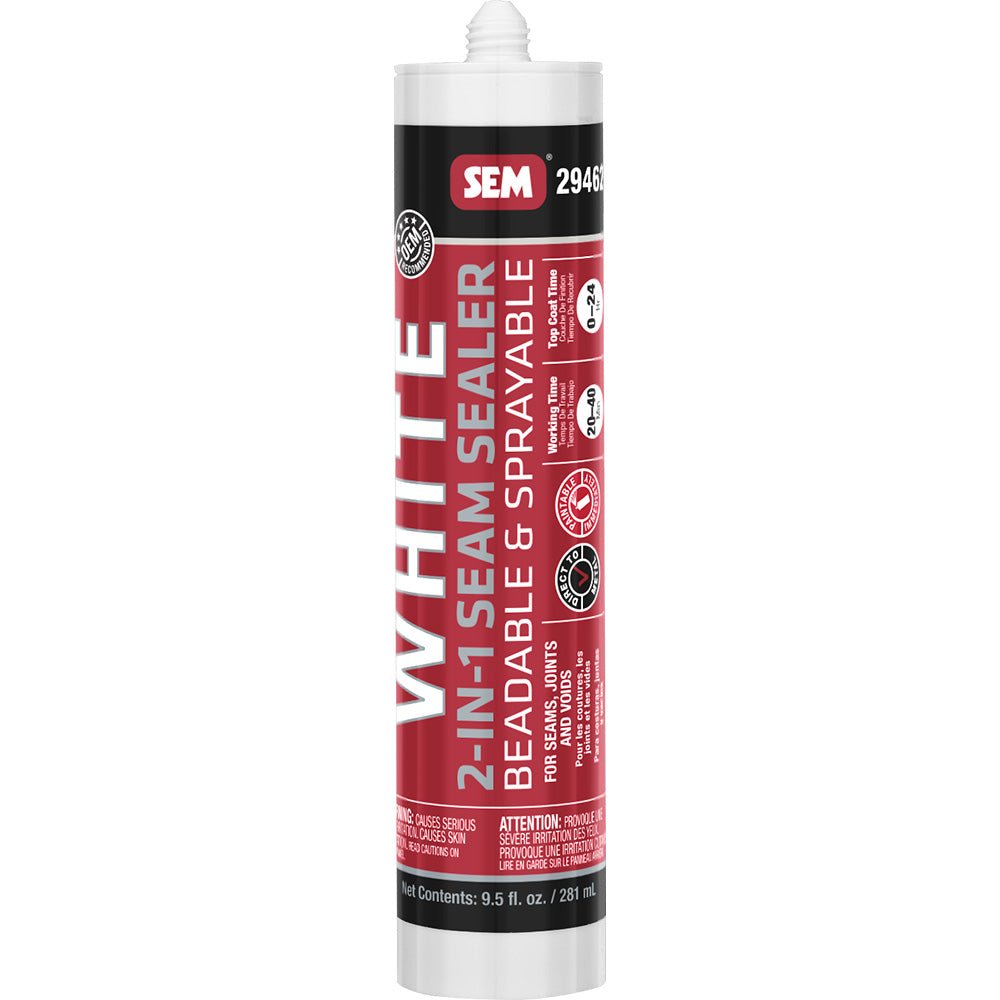 SEM 2 - IN - 1 Seam Sealer - 9.5oz Tube - White [29462] - Houseboatparts.com