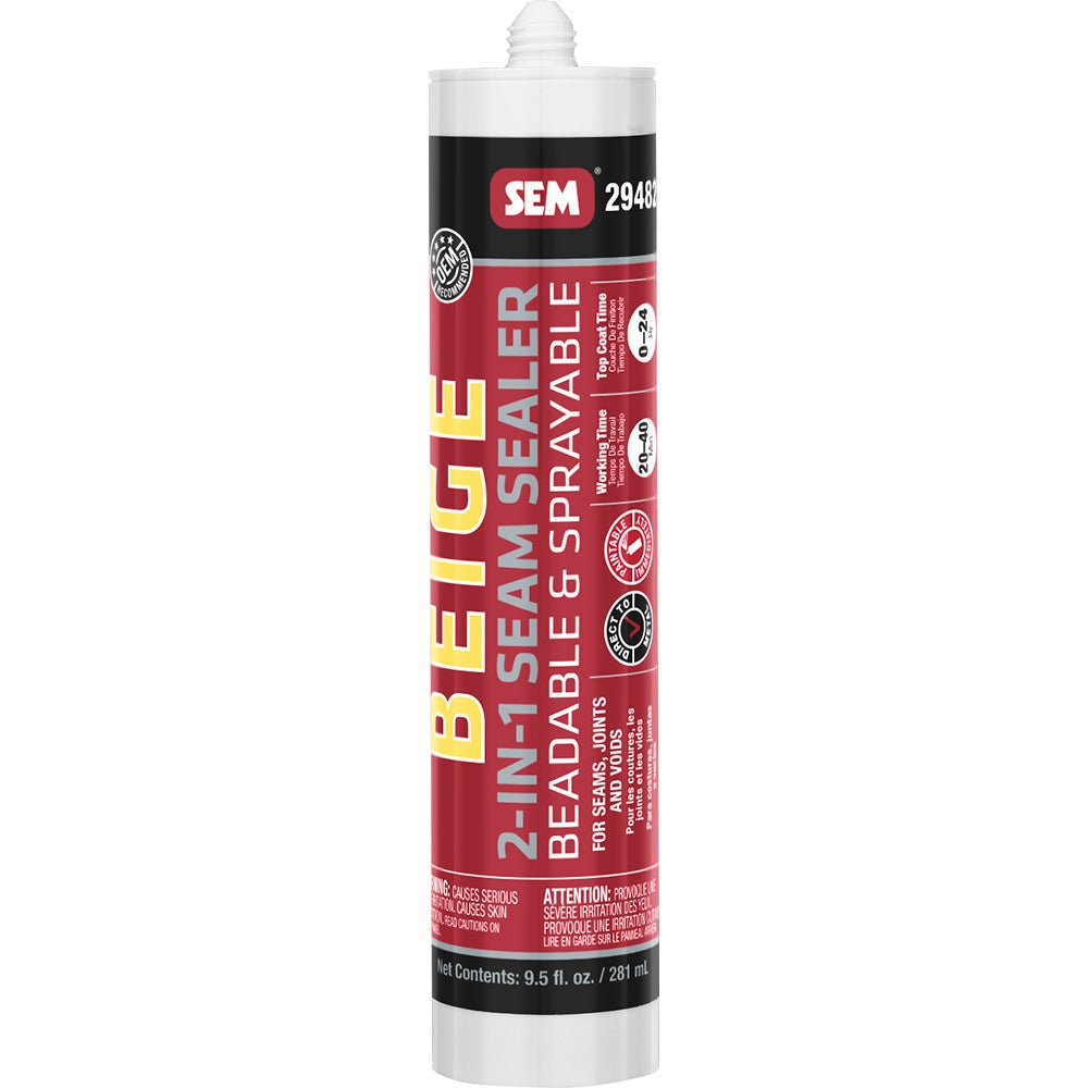 SEM 2 - IN - 1 Seam Sealer - 9.5oz Tube - Beige [29482] - Houseboatparts.com