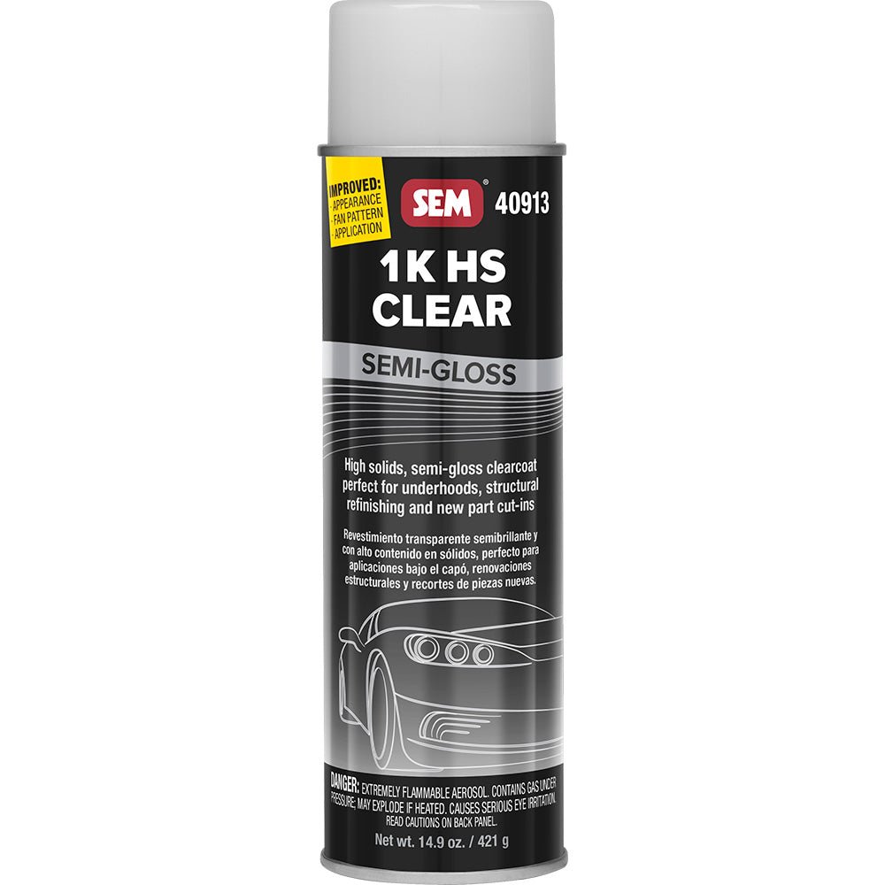 SEM 1K HS Clear - 20oz Aerosol Can - Semi - Gloss Finish [40913] - Houseboatparts.com