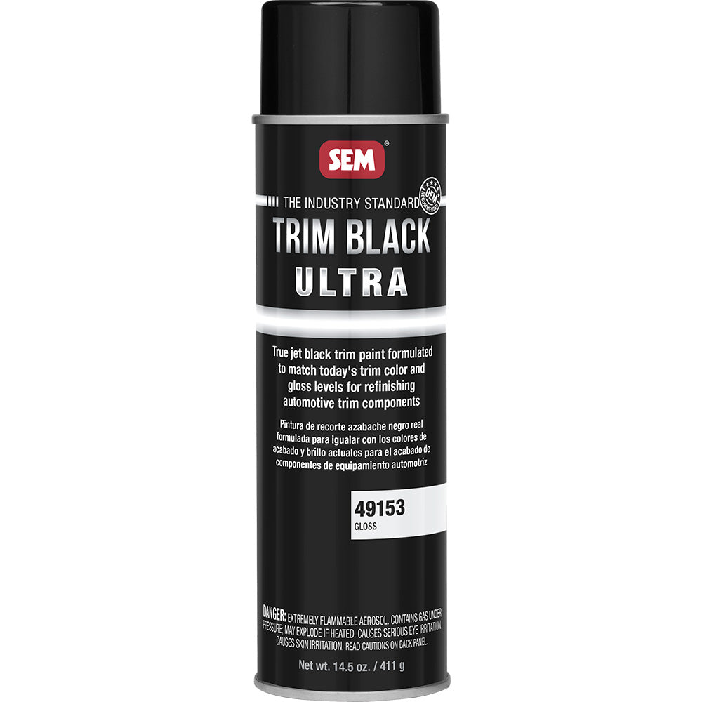 SEM Trim Black Ultra - 20oz Aerosol Can - Gloss Finish [49153] - Houseboatparts.com
