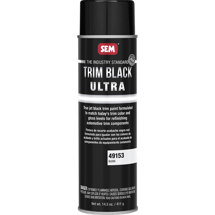 SEM Trim Black Ultra - 20oz Aerosol Can - Gloss Finish [49153] - Houseboatparts.com