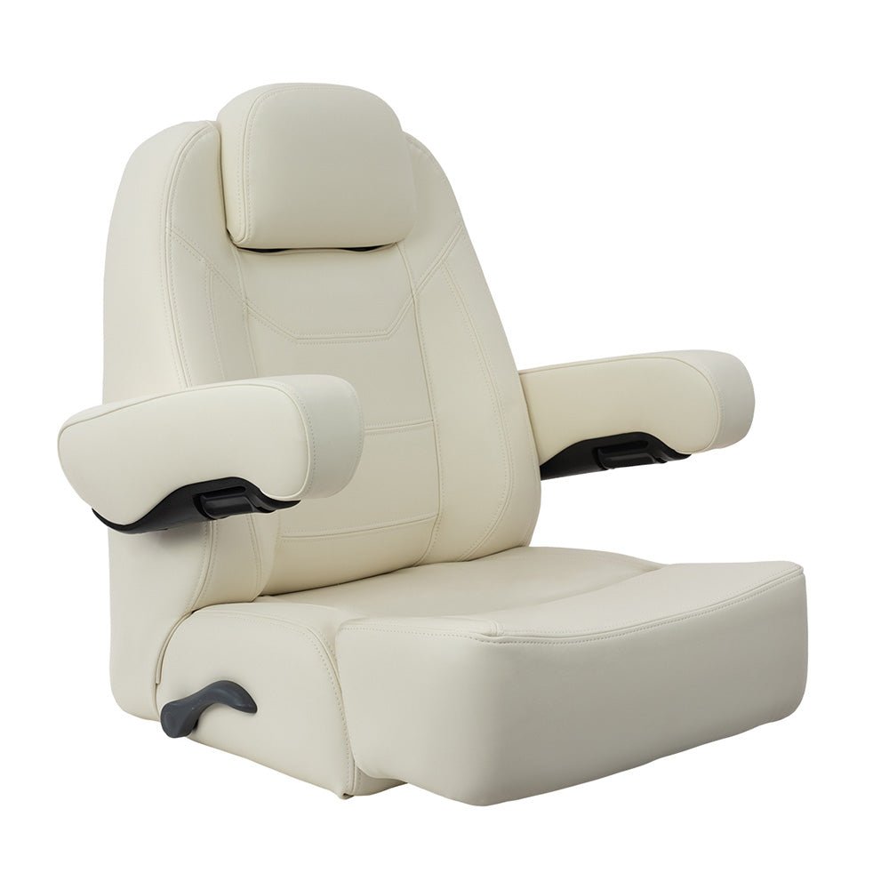Springfield Charter Helm Low - Back w/Bloster - Off White [1042145 - 01] - Houseboatparts.com