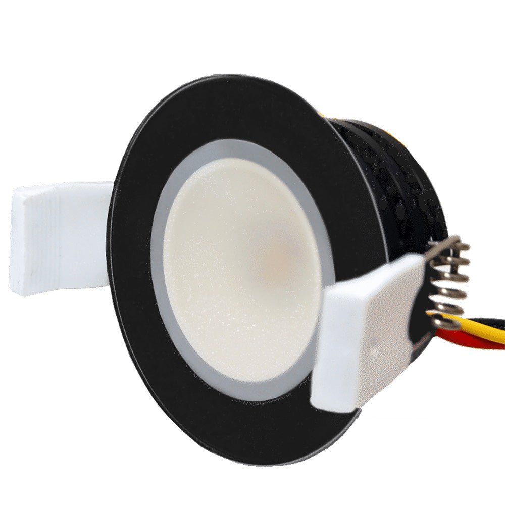 Lumishore LUX DL50 Downlight - 5 Watt - Black Bezel [010 - 04447 - 00] - Houseboatparts.com