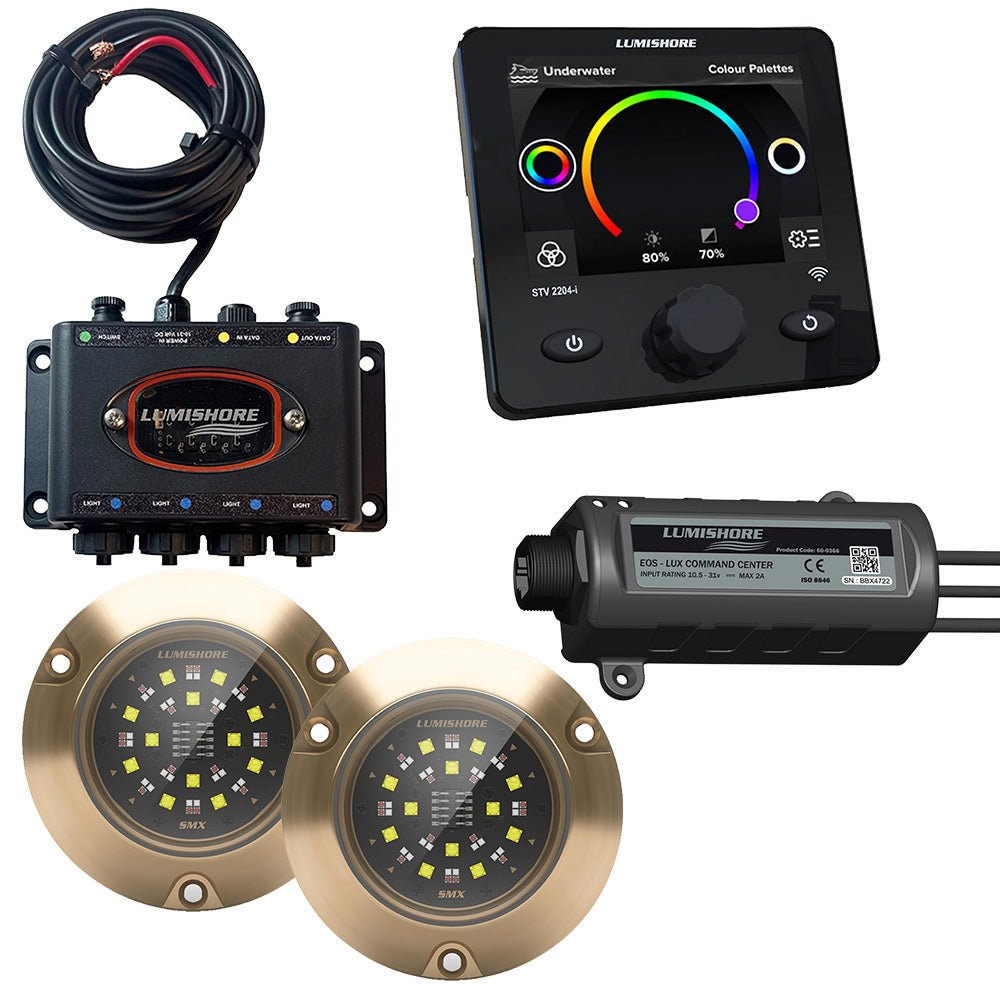Lumishore LUX SMX154 2 Lights HUB LUX Command Center Display [010 - 04511 - 00] - Houseboatparts.com