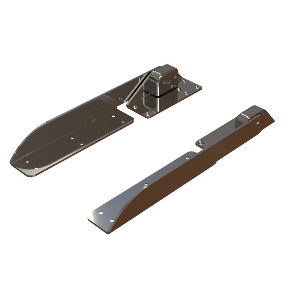 TACO Command Ratchet Hinge - 18 - 1/2" - 316 Stainless Steel Polished w/Hard Stop [H25 - 0048] - Houseboatparts.com