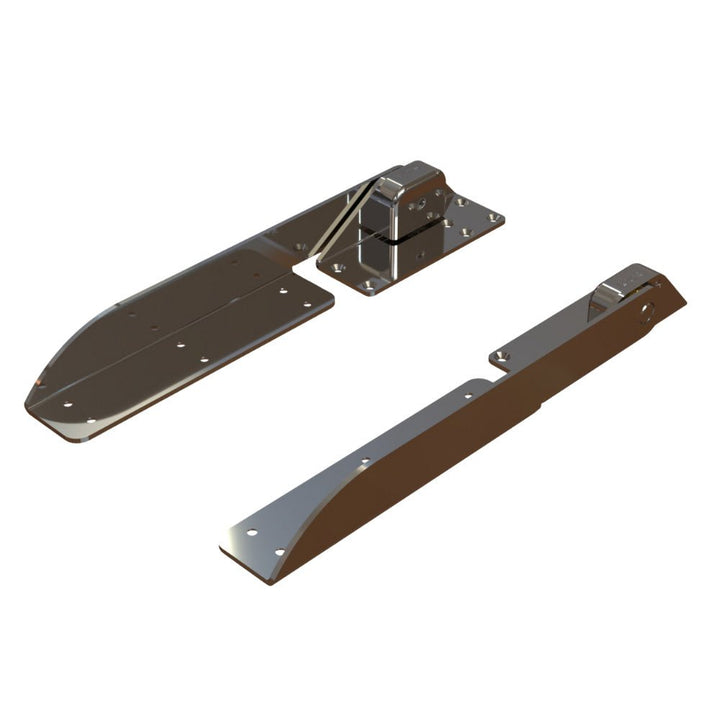 TACO Command Ratchet Hinge - 18 - 1/2" - 316 Stainless Steel Polished w/Hard Stop [H25 - 0048] - Houseboatparts.com