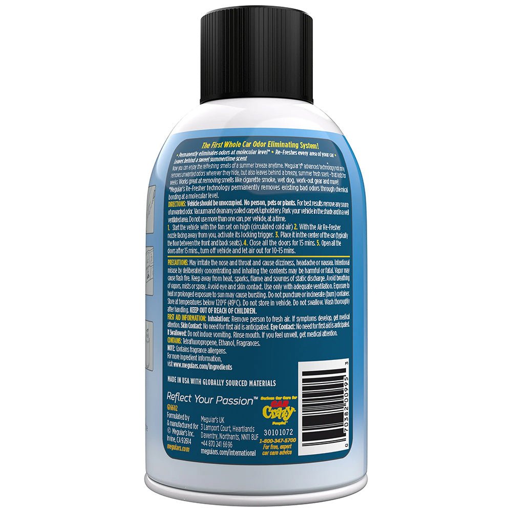 Meguiar's Whole Car Air Refresher Odor Eliminator - Summer Breeze Scent [G16602] - Houseboatparts.com