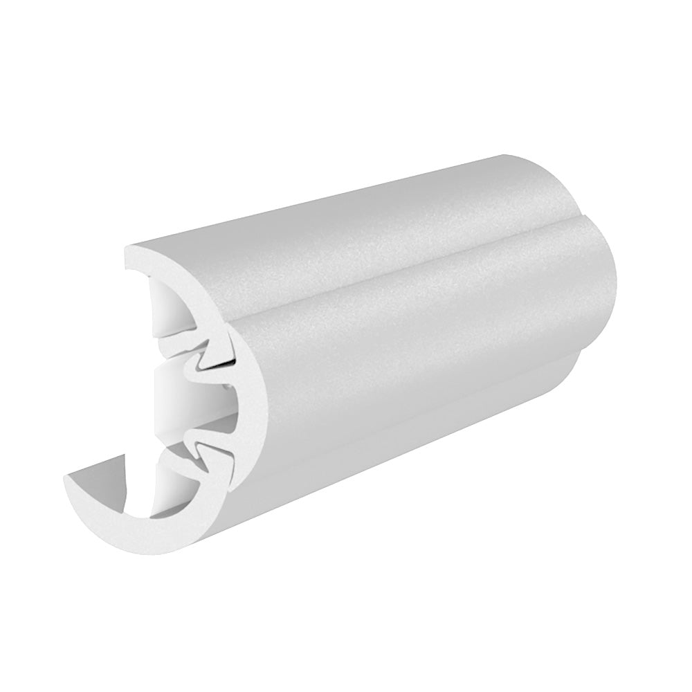 TACO SuproFlex Rub Rail Kit w/Flex Vinyl Overlay Insert - 2"H x 1 - 1/4"W x 80'L - White w/White Insert [V11 - 9993WWK80 - 2] - Houseboatparts.com