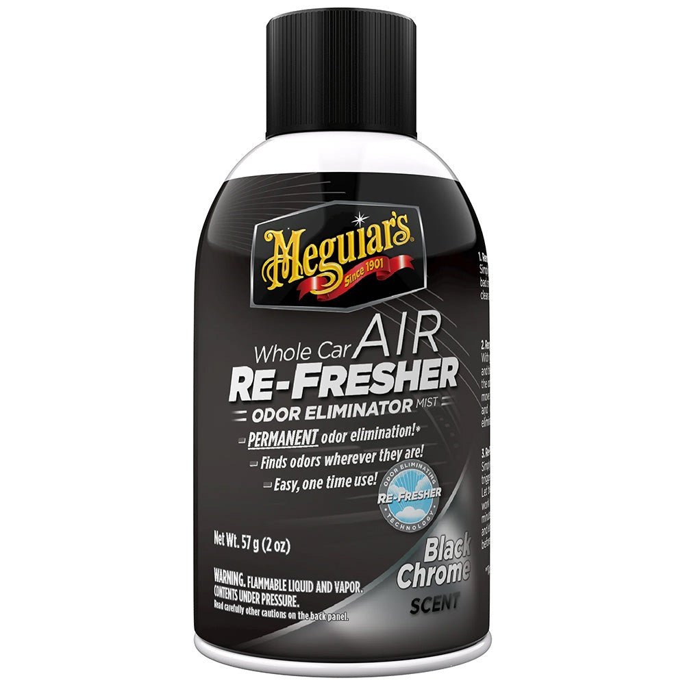 Meguiar's Whole Car Air Refresher Odor Eliminator - Black Chrome Scent [G181302] - Houseboatparts.com