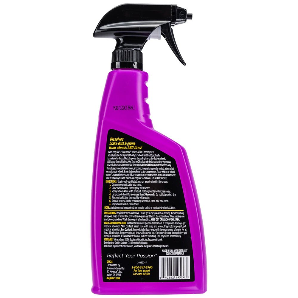 Meguiar's Hot Rims Wheel Tire Cleaner - 24oz [G9524] - Houseboatparts.com