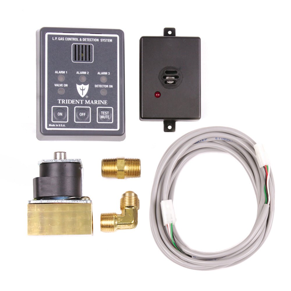 Trident Marine 12V Low - Pressure 3/8" Solenoid Kit w/Control Panel [1300 - 7761 - KIT] - Houseboatparts.com
