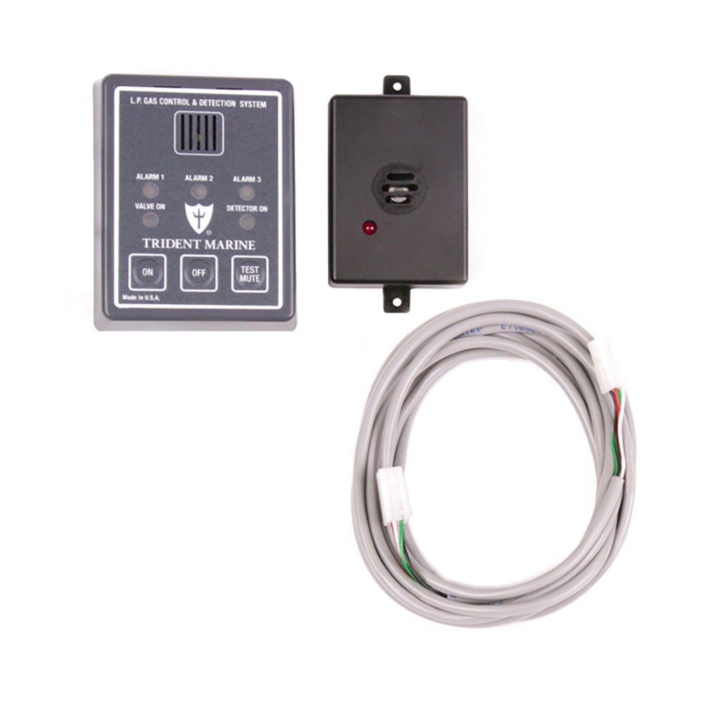 Trident Marine 12/24V Full Detection Panel w/Gas Detector 10' Quick Cable - Solenoid Not Included [1300 - 7760] - Houseboatparts.com