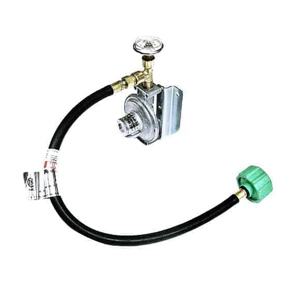 Trident Marine Single Stage Regulator w/300 PSI Gauge 20" Pigtail w/Wall Mount [1211 - 1401] - Houseboatparts.com