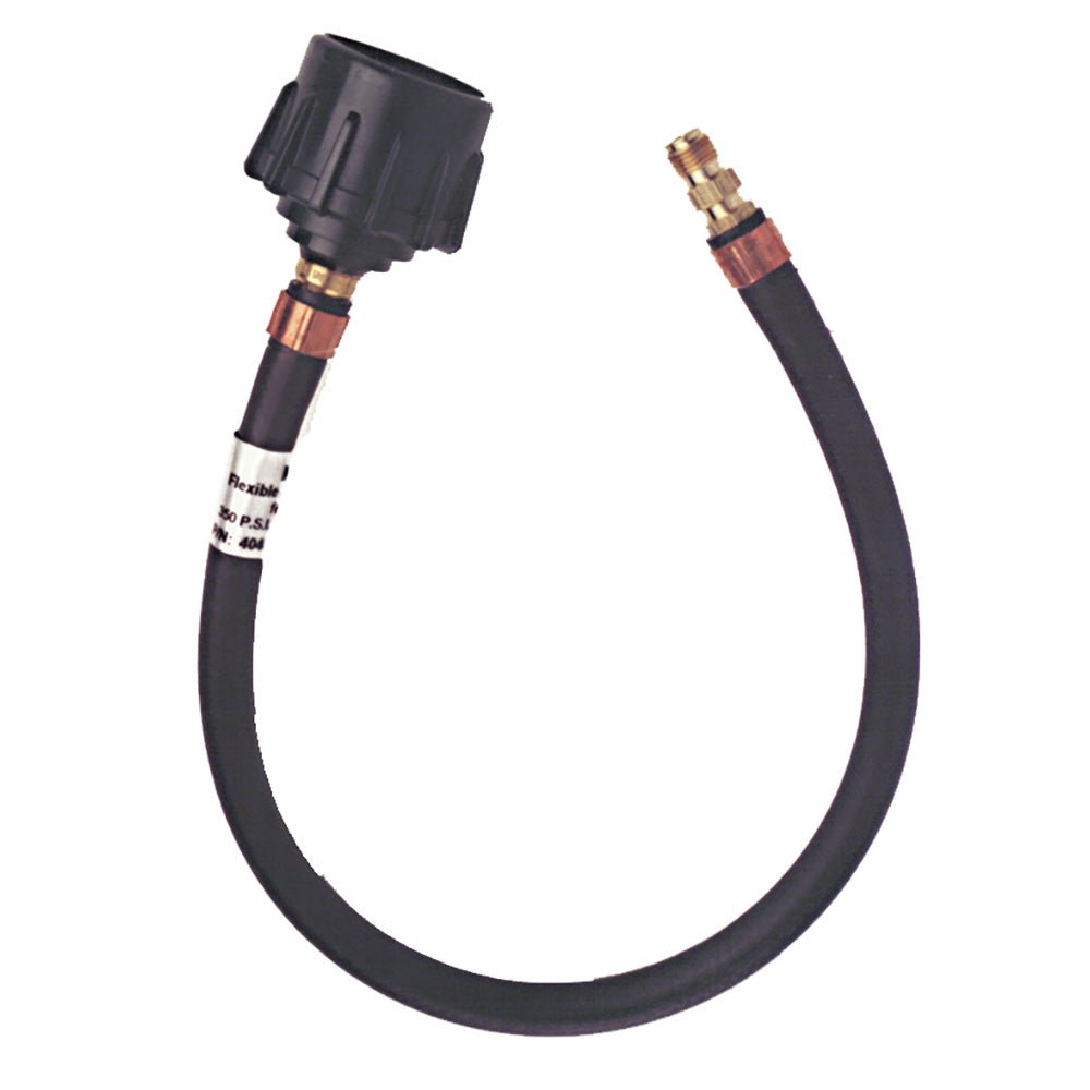 Trident Marine 20" Pigtail Hose Quick Connect w/1/4" Male Inverted Flare Fitting [1014 - 1415 - 20] - Houseboatparts.com