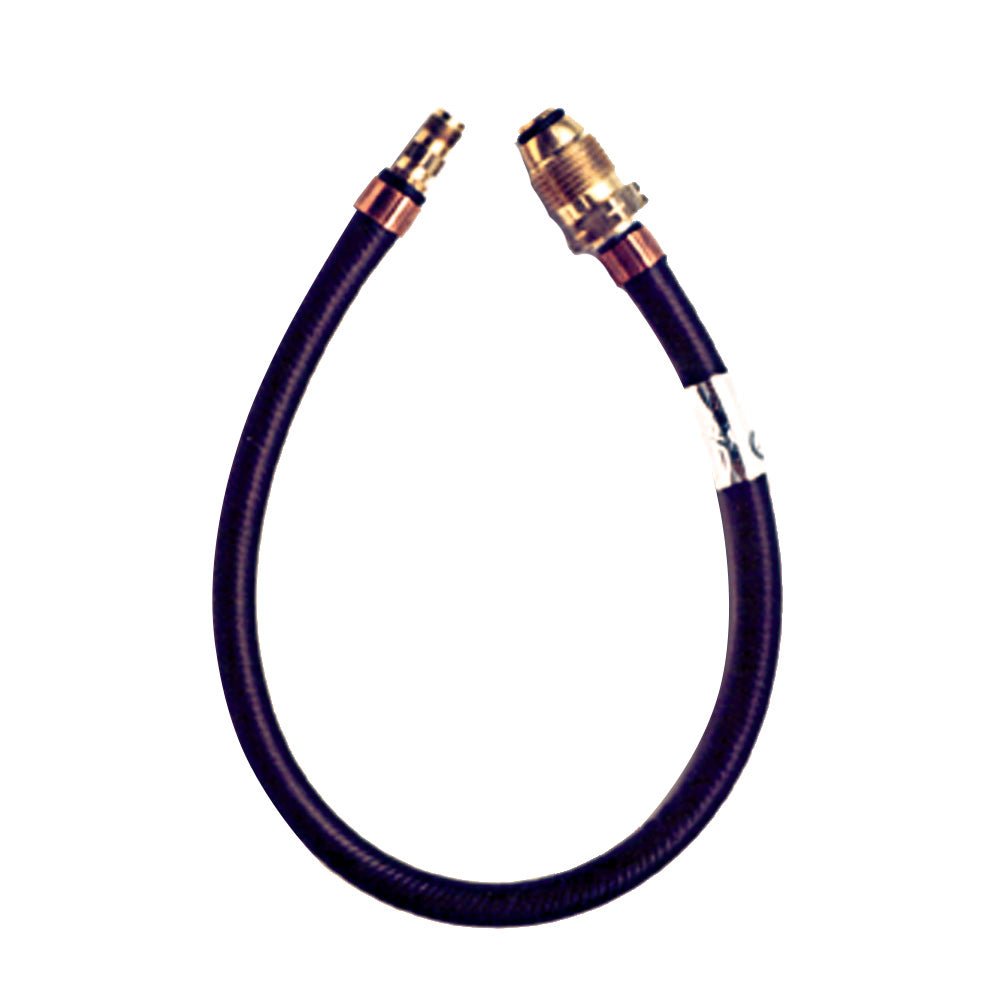 Trident Marine 20" Pigtail Hose Male Fitting x 1/4" Male Inverted Flare Fitting [1014 - 1401 - 20] - Houseboatparts.com