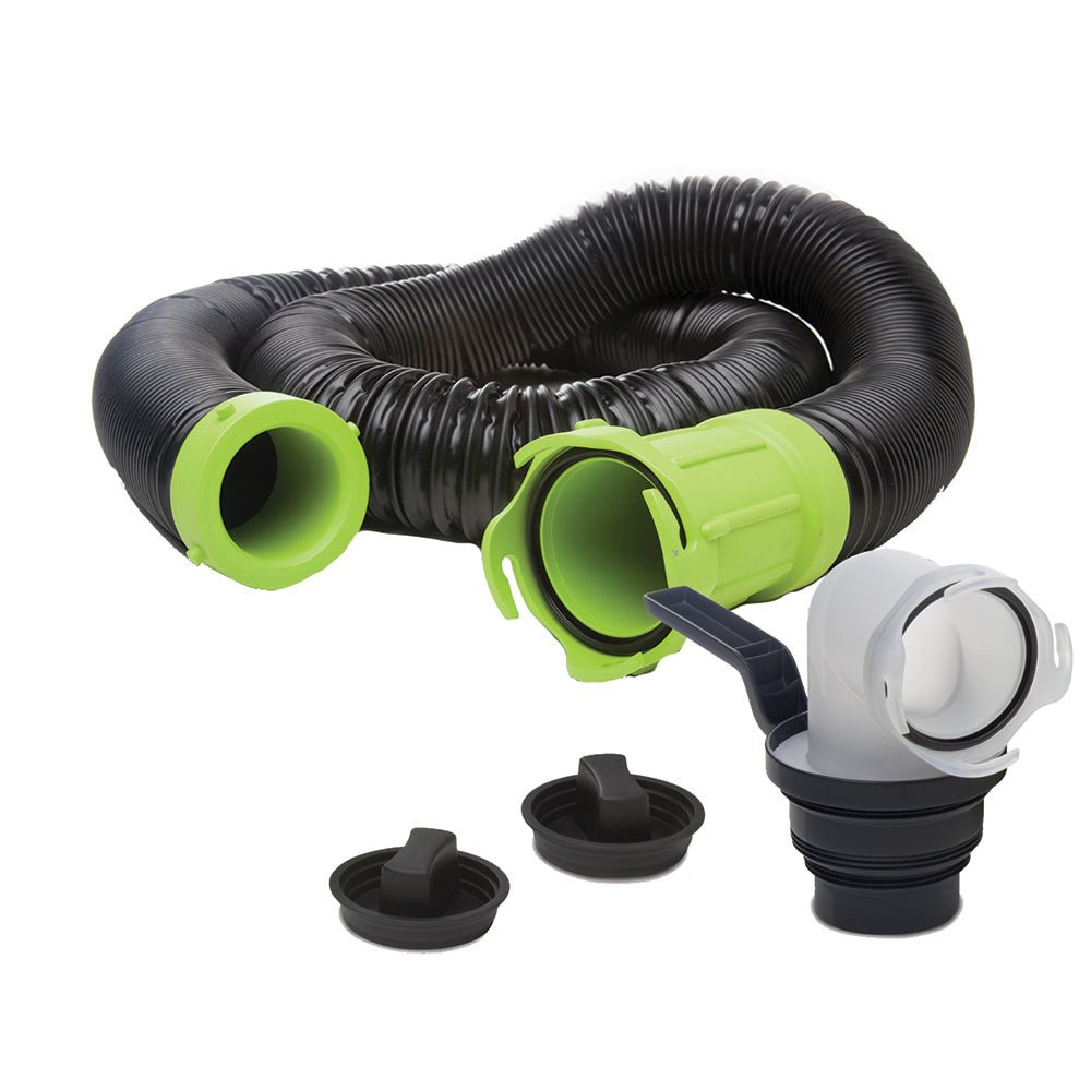Thetford Titan Premium 15' Sewer Hose Kit w/Universal Bayonet Connection 5 - in - 1 Sewer Adapter w/Handle [17853] - Houseboatparts.com
