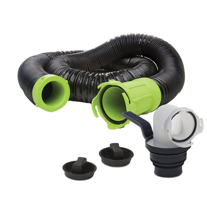 Thetford Titan Premium 15' Sewer Hose Kit w/Universal Bayonet Connection 5 - in - 1 Sewer Adapter w/Handle [17853] - Houseboatparts.com