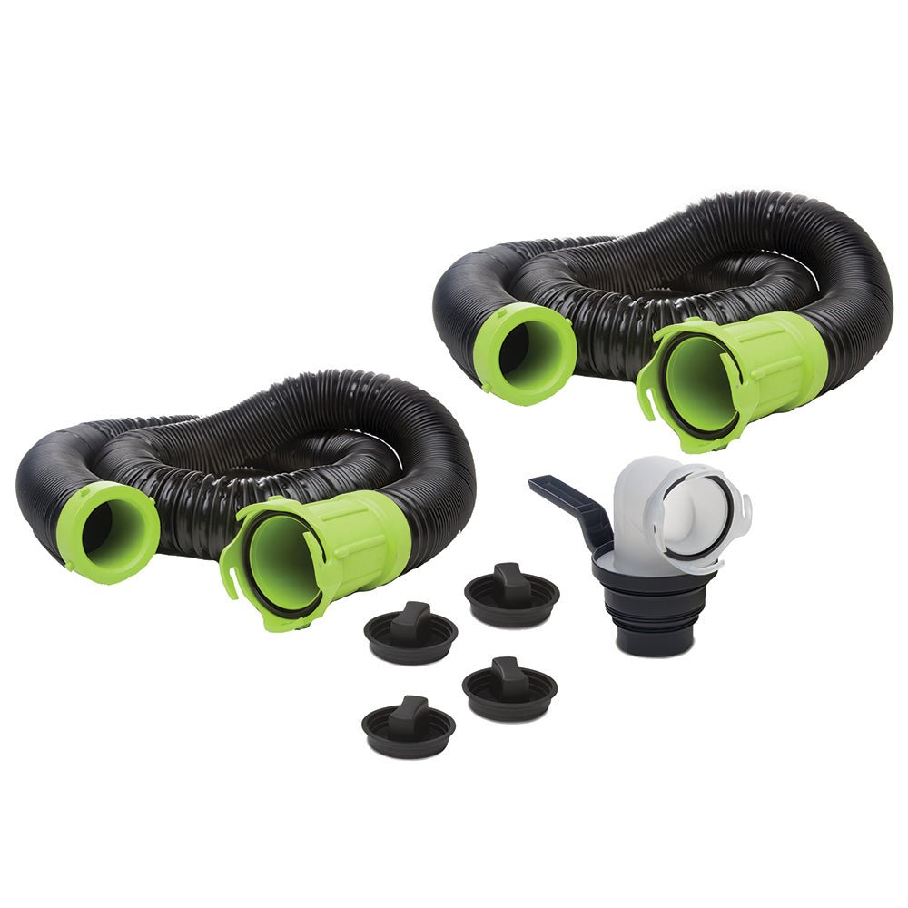 Thetford Titan Premium 20' Sewer Hose Kit w/Universal Bayonet Connection 5 - in - 1 Sewer Adapter w/Handle [17902] - Houseboatparts.com