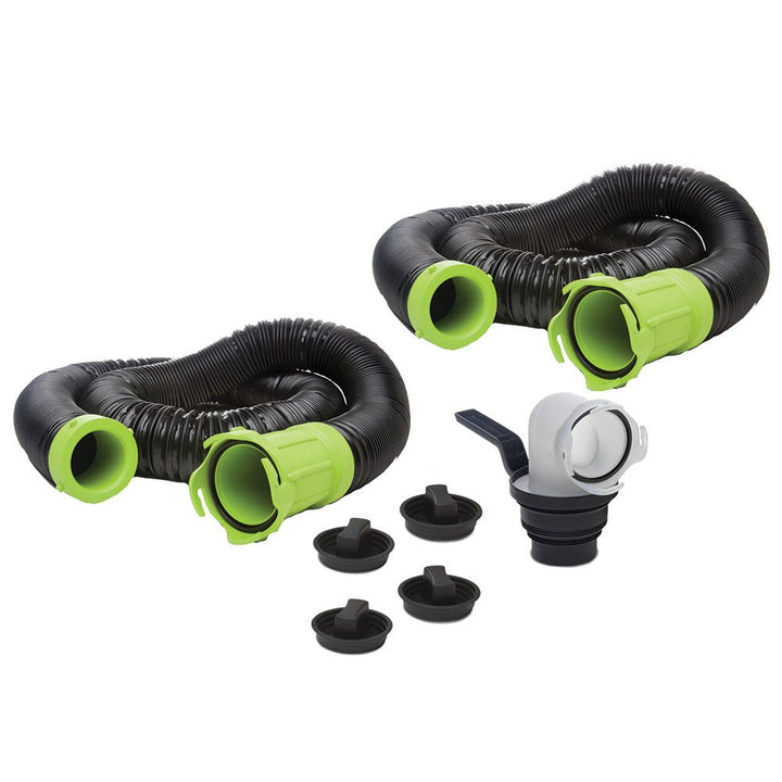 Thetford Titan Premium 20' Sewer Hose Kit w/Universal Bayonet Connection 5 - in - 1 Sewer Adapter w/Handle [17902] - Houseboatparts.com