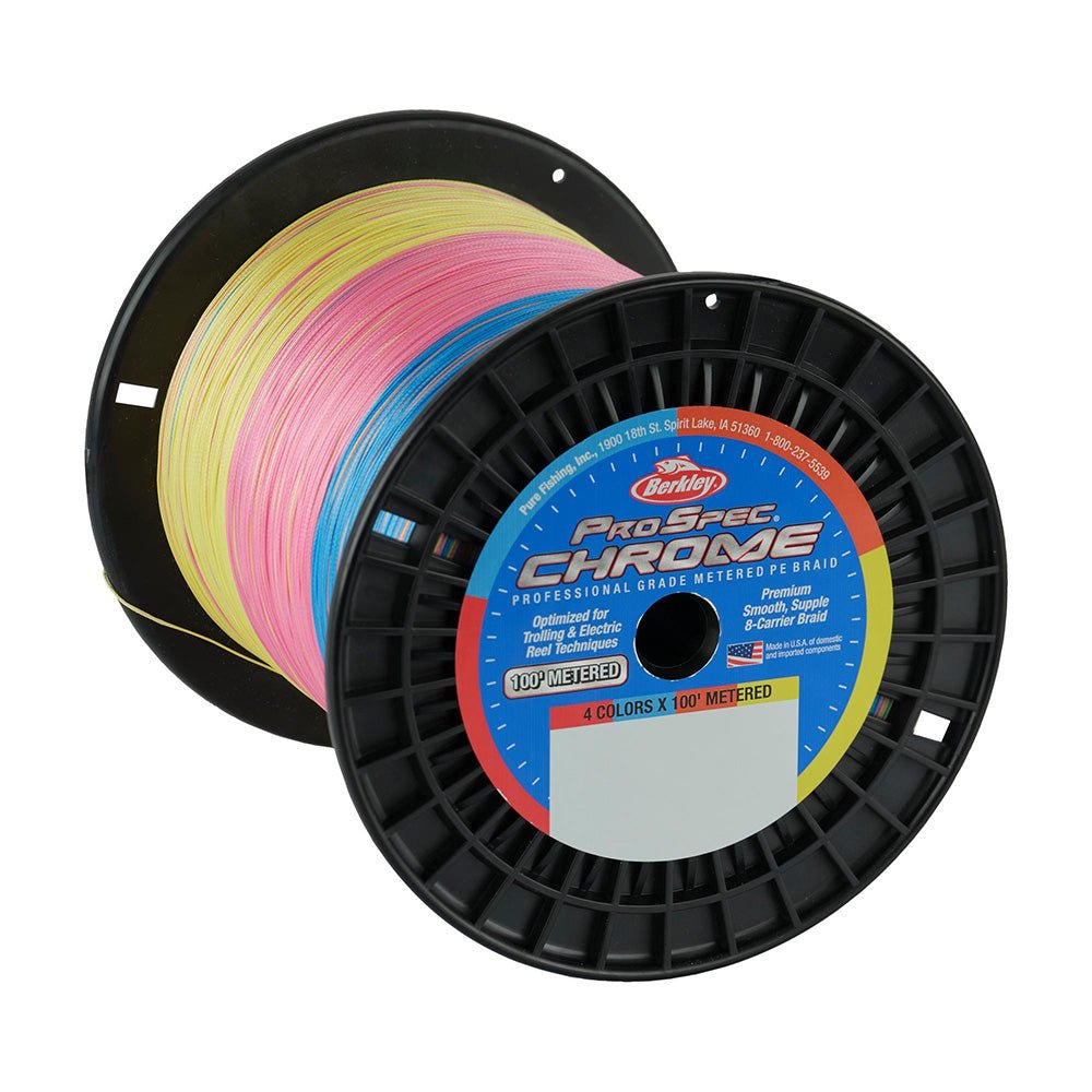 Berkley ProSpec Chrome 4 x 100' Metered Braid - 20lb - 3500yd [1640955] - Houseboatparts.com
