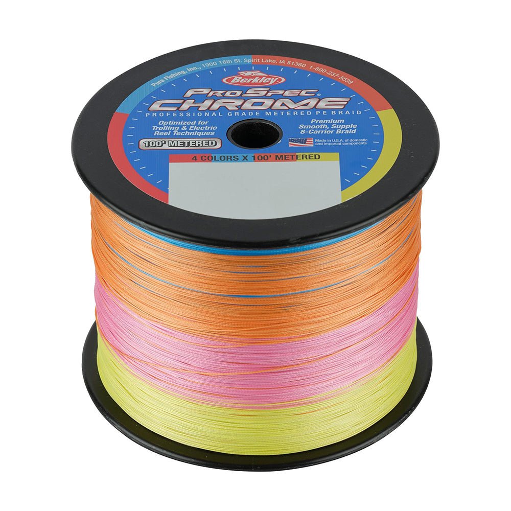 Berkley ProSpec Chrome 4 x 100' Metered Braid - 50lb - 3500yd [1640957] - Houseboatparts.com