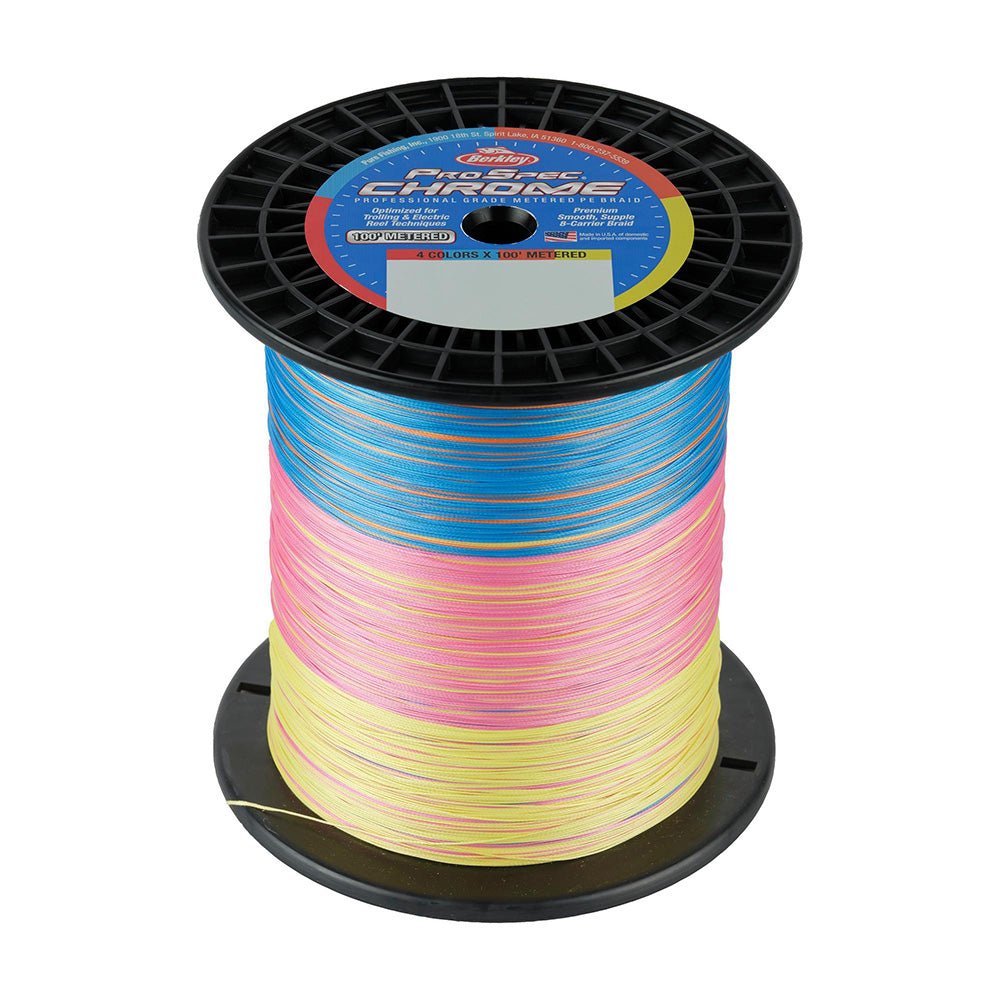 Berkley ProSpec Chrome 4 x 100' Metered Braid - 100lb - 3000yd [1641080] - Houseboatparts.com