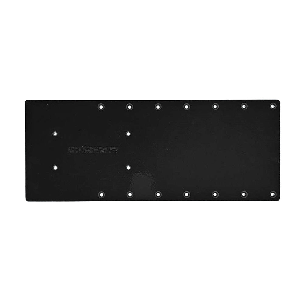Sea Brackets 18" Straight Trolling Motor Plate f/Garmin Kraken - Black [SEA2302 - BLK] - Houseboatparts.com