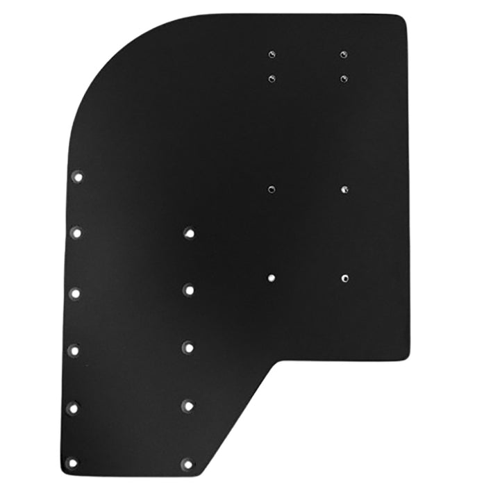 Sea Brackets Small Offset Trolling Motor Plate - Black [SEA2306 - BLK] - Houseboatparts.com