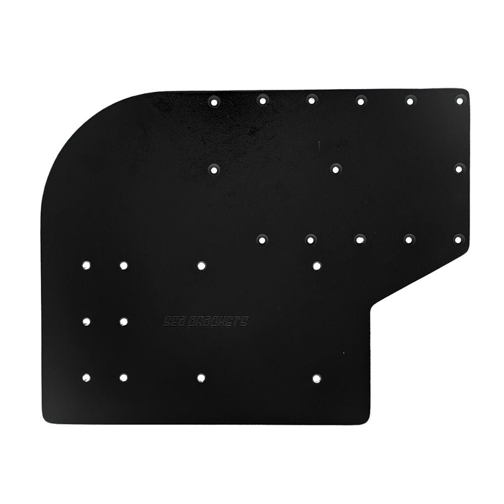 Sea Brackets Large Offset Trolling Motor Plate f/Minn Kota Quest - Black [SEA2305 - BLK] - Houseboatparts.com