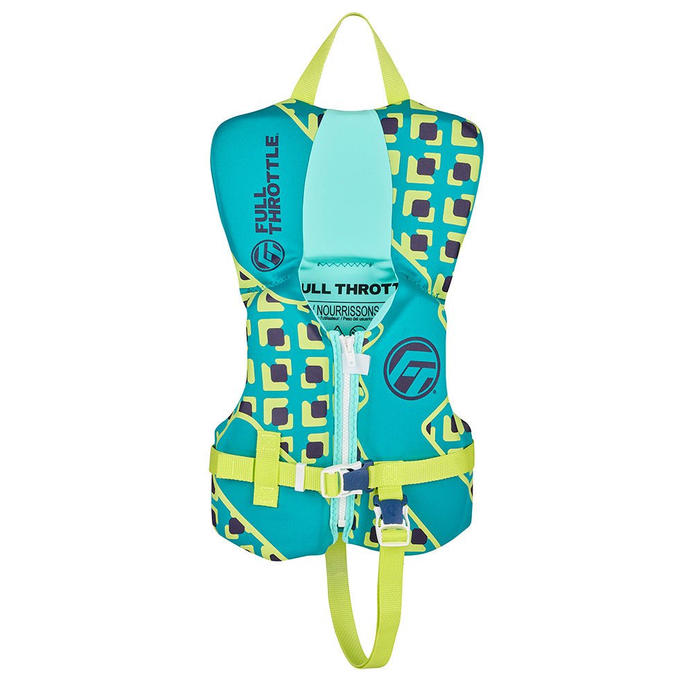 Full Throttle Infant Rapid Dry Life Jacket - Aqua [142100 - 505 - 000 - 26] - Houseboatparts.com