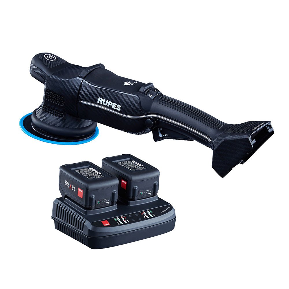 RUPES Random Orbital Polisher Bigfoot HLR15 iBrid Tool Plus Charger 2 - Batteries [HLR15/CB2/STD] - Houseboatparts.com