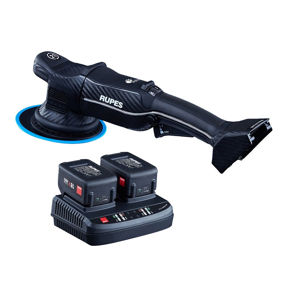 RUPES Random Orbital Polisher Bigfoot HLR21 iBrid Tool Plus Charger 2 - Batteries [HLR21/CB2/STD] - Houseboatparts.com