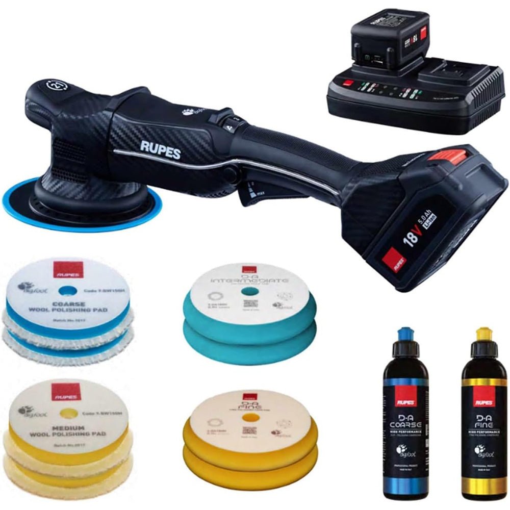 RUPES Random Orbital Polisher Bigfoot HLR21 iBrid Basic Kit [HLR21/CB2/BAS] - Houseboatparts.com