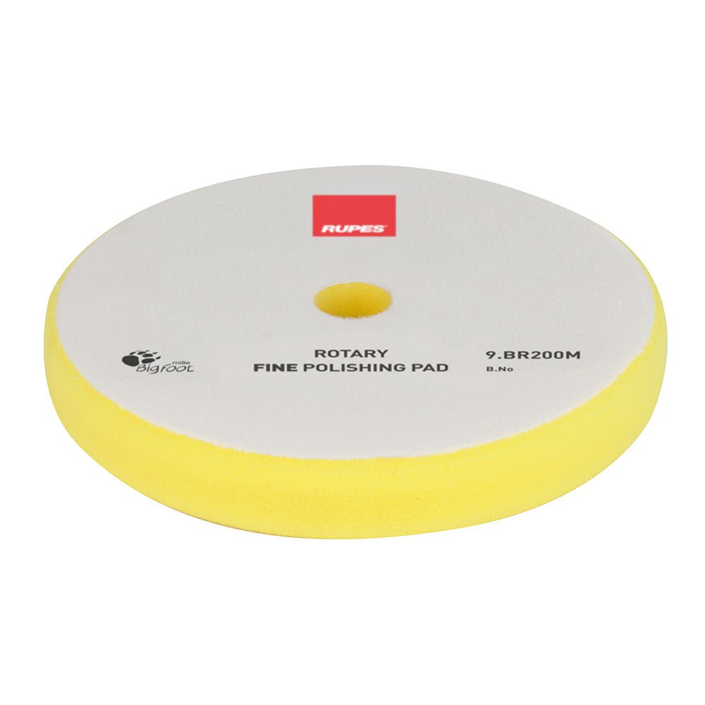 RUPES Rotary Fine Polishing Foam Pad 175/180mm - Yellow [9.BR200M] - Houseboatparts.com