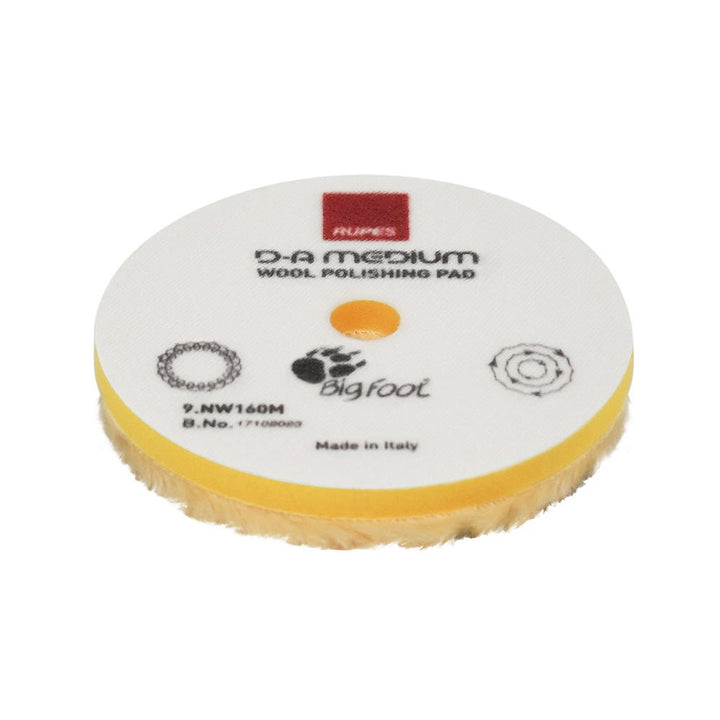 RUPES D - A Medium Wool Polishing Pad 160mm - Yellow [9.NW160M] - Houseboatparts.com